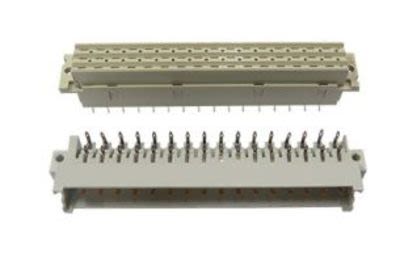 Amphenol Communications Solutions DIN 41612-Steckverbinder Stecker Gewinkelt, 15-polig, Raster 5.08mm