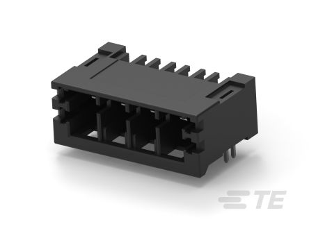 TE Connectivity 5mm Pitch 4 Way Pluggable Terminal Block, Header, Through Hole