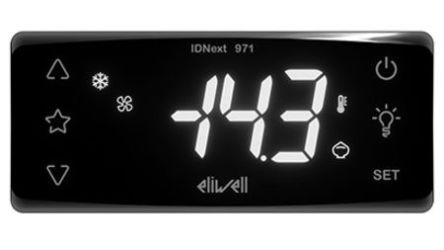 Eliwell ID NEXT Controller Tafelmontage, 2 X Relais Ausgang, 12 V, 80.5mm