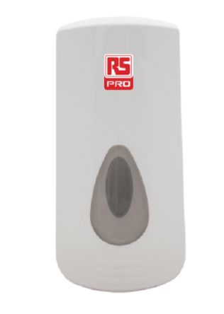 RS PRO Seifenspender Für 2L Beutel (außer Schäumende Handreiniger) Patronen, Weiß Wandmontage