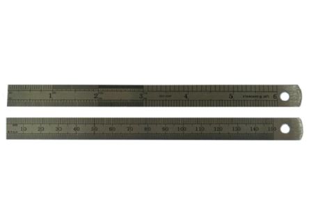RS PRO Stahl Maßstab Biegsam, Höhensicher, Metrisch/zöllig 6 In, 150 Mm X 12.5mm