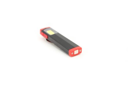 RS PRO 充电式LED随身手电, 400 lm, 锂聚合物电池, 黑色，红色