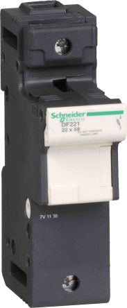 Schneider Electric Interruptor Seccionador Con Fusible, 1, Fusible 22 X 58mm 125A TeSys DF22