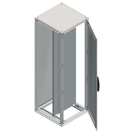 Schneider Electric NSYS Series Steel Single-Door-Door Floor Standing Enclosure, Opaque Door, IP55, 2000 X 1000 X 400mm