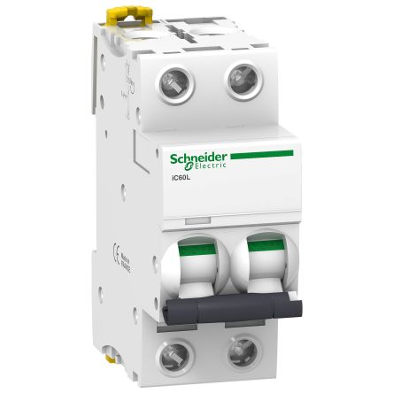 Schneider Electric IC60L MCB Leitungsschutzschalter Typ K, 2-polig 2A, Abschaltvermögen 15 KA Acti 9