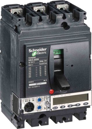 Schneider Electric ComPacT NSX LV4, Leistungsschalter MCCB 3-polig, 250A / Abschaltvermögen 50 KA 690V, Fest