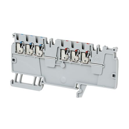 Rockwell Automation Bloc De Jonction De Traversée 1492-P, Rouge