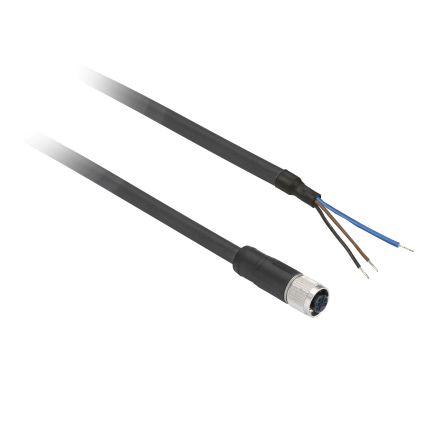 Telemecanique Sensors Cable De Conexión, Con. A M8 Hembra, 3 Polos, Con. B Sin Terminación, Long. 2m