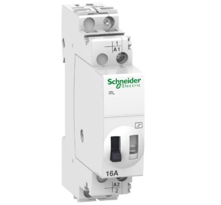 Schneider Electric DIN Rail Power Relay, 12 V Ac, 6V Dc Coil, 16A Switching Current