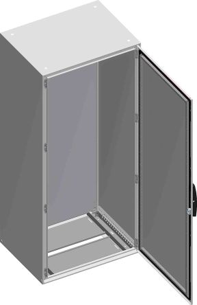 Schneider Electric Spacial SM Series Sheet Steel Double-Door-Door Floor Standing Enclosure, Opaque Door, 1400 X 1000 X