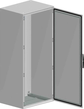 Schneider Electric Spacial SM Series Sheet Steel Single-Door-Door Floor Standing Enclosure, Opaque Door, IP55, 1400 X