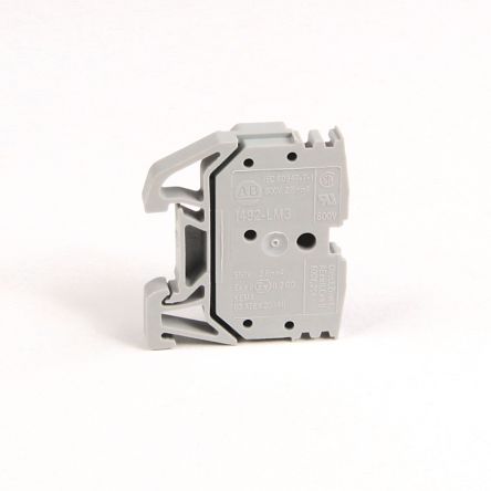 Rockwell Automation 1492 Reihenklemmenblock Grau, 2.5mm², 600 V, 800 V. / 20 A, 24 A, 25 A, Federklemme