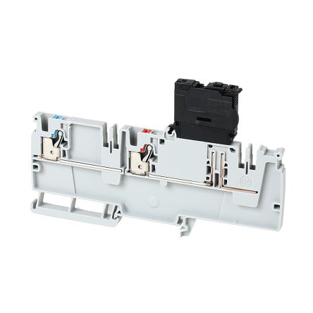 Rockwell Automation Bloc De Jonction Rail DIN 1492-P, 4mm², Enfichable, Gris