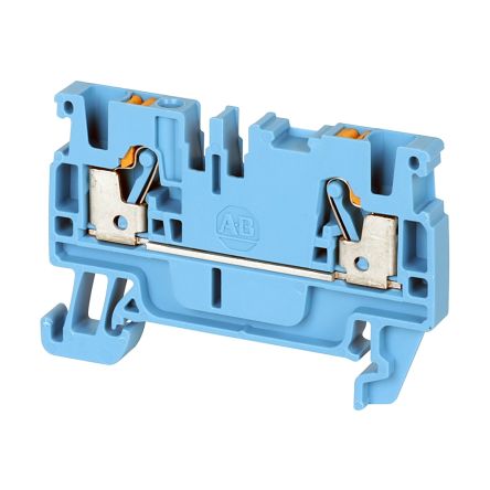 Rockwell Automation 1492-P Reihenklemmenblock Blau, 2.5mm², 600 V / 20 A, 21 A, 24 A, Einstecken
