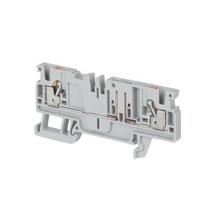 Rockwell Automation Bloc De Jonction Rail DIN 1492-P, 2.5mm², Enfichable, Gris