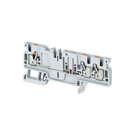 Rockwell Automation 1492-P Reihenklemmenblock Grau, 2.5mm², 300 V / 20A, Einstecken