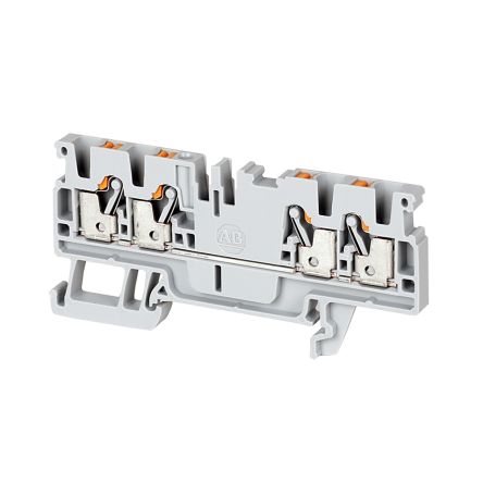 Rockwell Automation 1492-P Series Red DIN Rail Terminal Block, 2.5mm², Push In Termination, ATEX