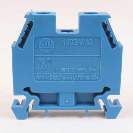 Rockwell Automation 1492-W Reihenklemme Blau, 800 V / 57A, Schraubanschluss