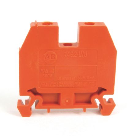 Rockwell Automation 1492-W Reihenklemme Orange, 800 V / 41A, Schraubanschluss