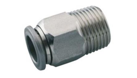 IMI Norgren, R 1/8 Male To Push In 6 Mm, Threaded-to-Tube Connection Style
