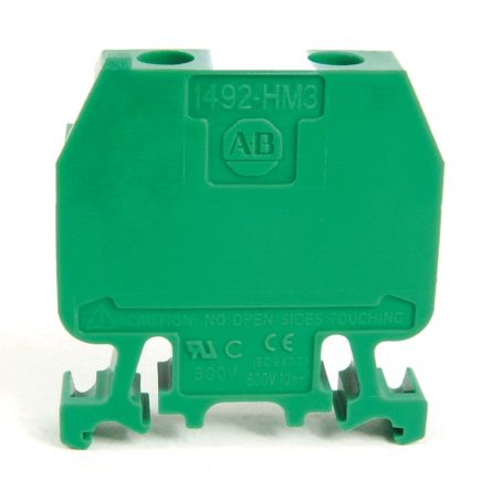 Rockwell Automation Borne Para Carril DIN, Verde