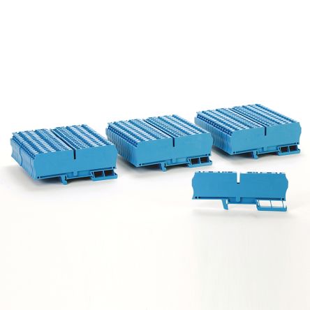 Rockwell Automation 1492 Reihenklemmenblock Blau, 4mm², 800 V / 35A, Federklemme