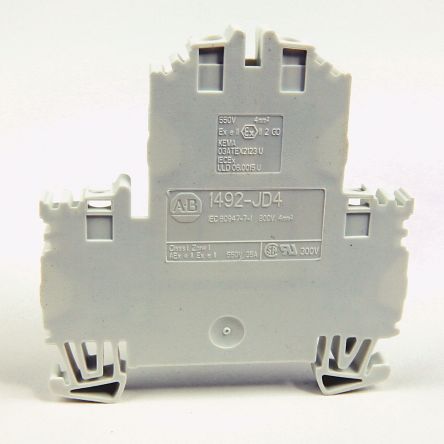 Rockwell Automation 1492 Kunststoff Schraubklemme, Schraubanschluss 4-polig 26 → 10 AWG / 35A