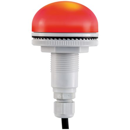 RS PRO, LED Verschiedene Lichteffekte Signalleuchte Rot, 12 → 24 V, Ø 50mm X 26.5mm