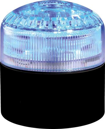 RS PRO LED Alarm-Leuchtmelder Blau / 105dB, 12 → 24 V