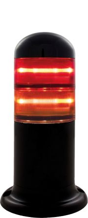 RS PRO Colonnes Lumineuses Pré-configurées à LED Feu Effets Lumineux Multiples, Rouge / Ambre, 24 V