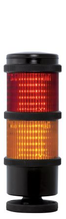 RS PRO 多层警示灯, 2 照明元件, 红色/琥珀色灯罩, 240 V电源