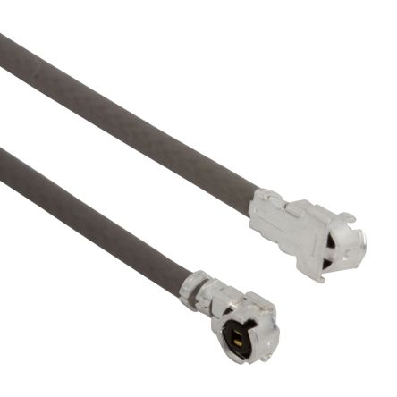 Amphenol RF Cable Coaxial, 50 Ω, Con. A: AMC, Macho, Con. B: AMC, Macho, Long. 100mm Negro