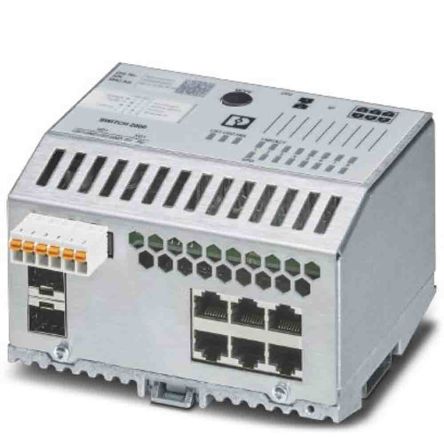 Phoenix Contact Conmutador Ethernet, 6 Puertos RJ45, Montaje Carril DIN, 100Mbit/s