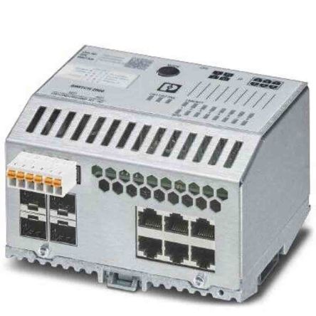 Phoenix Contact Ethernet-Switch, 4 X RJ45 / 1000Mbit/s, Bis 100m Für DIN-Schienen, 24V Dc