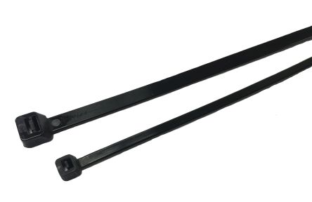 RS PRO Nylon 66 Kabelbinder Schwarz 2,5 Mm → 4,8 Mm X 100mm, 2500 Stück