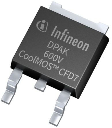 Infineon Transistor MOSFET & Diodo IPD60R170CFD7ATMA1, VDSS 650 V, ID 51 A, TO-252 De 3 Pines