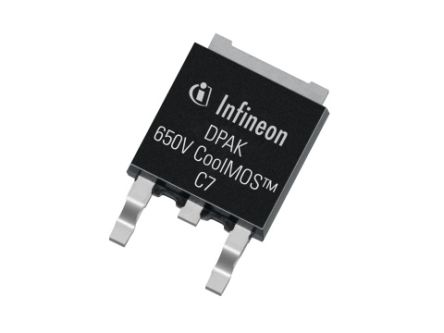 Infineon CoolMOS C7 IPD65R190C7ATMA1 N-Kanal, SMD MOSFET Transistor & Diode 700 V / 49 A, 3-Pin TO-252