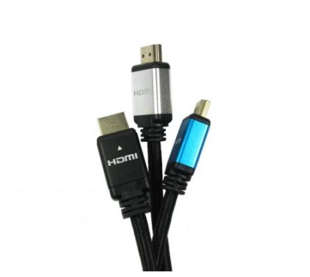 NewLink Cable HDMI Negro, Con. A: HDMI Macho, Con. B: HDMI Macho, Long. 1m