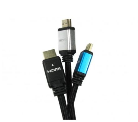 NewLink HDMI-Kabel A HDMI Stecker B HDMI Stecker Premium-Hochgeschwindigkeit 8K @ 120 Hz Max., 1m, Schwarz