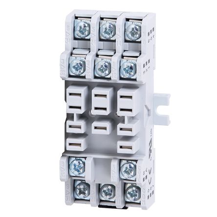 Rockwell Automation 700-HN 11 Pin 300V DIN Rail, Panel Mount Relay Socket, For Use With 700-HB Relay