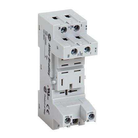Rockwell Automation Relaissockel Zur Verwendung Mit 700-HF-Relais 700-HN, 8 -Kontakt, DIN-Schiene, Tafelmontage, 300V