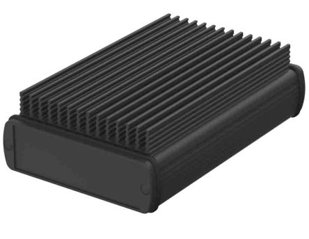 Bopla Caja De Uso General De Aluminio Negro, 106 X 32 X 150mm, IP65, Apantallada