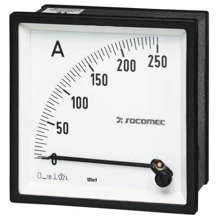 Socomec 192E Amperemeter 100μA DC, 48mm X 48mm