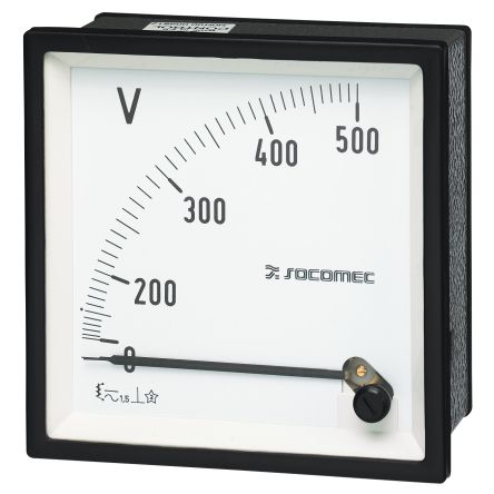 Socomec Voltmètre Analogique 192G, V C.a.