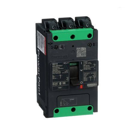 Schneider Electric, PowerPact MCCB Molded Case Circuit Breaker 3P 15A