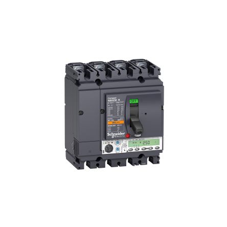 Schneider Electric Interruttore Automatico Con Contenitore Stampato MCCB LV433523, 4, 250A, Fissa
