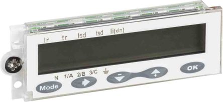 Schneider Electric Nsx100...250, Nsx400...630 LCD Display For Use With Micrologic 5 Trip Unit