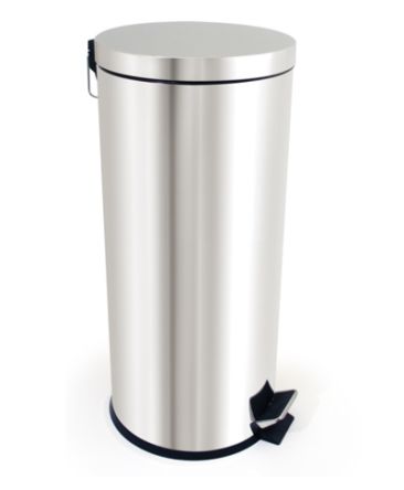 RS PRO 360L Grey Flip Polyethylene Waste Bin