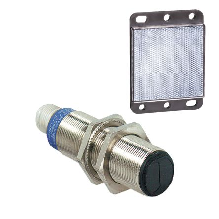 Telemecanique Sensors Capteur Photoélectrique Rétro-réflexion Polarisée, XU, 2 M, Cylindrique