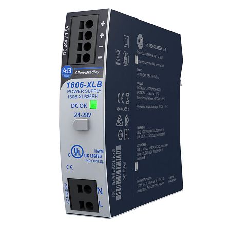 Rockwell Automation Rockwell 1606 DIN-Schienen Netzteil, 100 → 240 V Ac, 110 → 300 V Dc, 24V / 1.3A